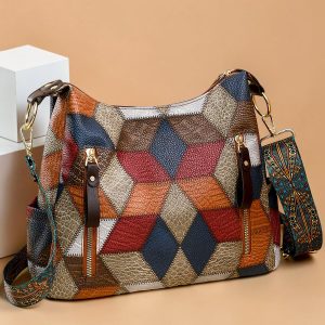 Multicolor casual ladies tote bag