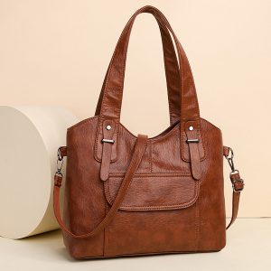 Large Capacity Commuting Tote Bag ( Brawn )