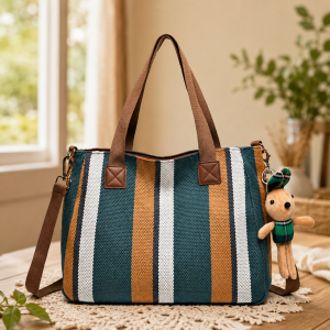 Forest Style Versatile Large Capacity Shoulder Bag ( Blue )