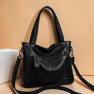 Large capacity Shoulder Bag ( Black )